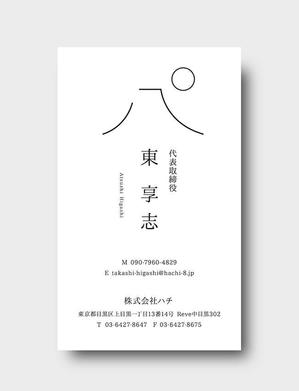 sync design (sync_design)さんの株式会社ハチの名刺デザインへの提案