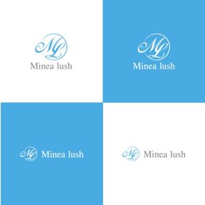 hikarun1010 (lancer007)さんのマツエクサロン『Minea lush』のロゴへの提案