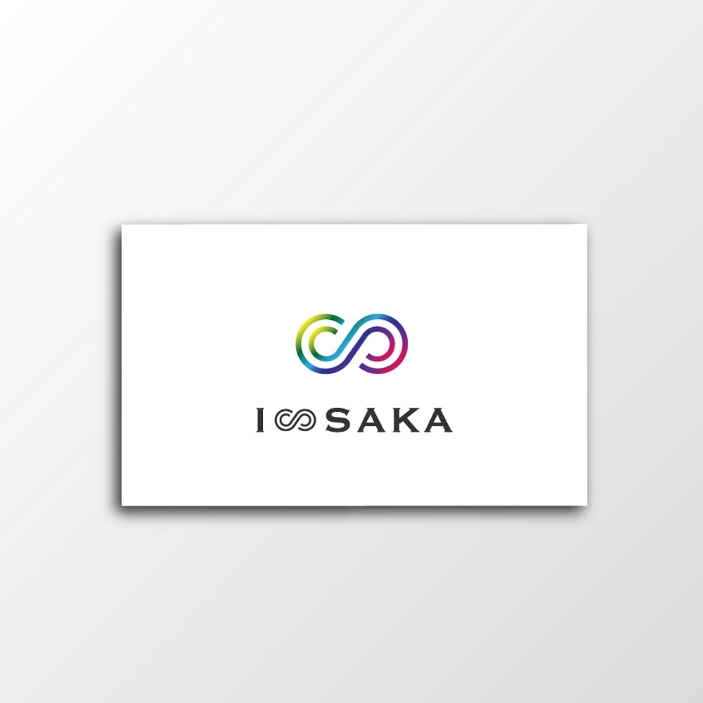 オンラインサロン「I∞SAKA」（イヤサカ）のロゴ製作