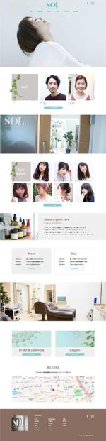 bluemode-studio (starlight44)さんの【素材写真豊富！】＜ヘアサロン＞サイトリニューアルにつき、TOPページデザインを大量募集致します！への提案