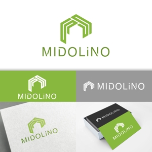 minervaabbe ()さんの新規に立ち上げる外構工事会社「MIDOLiNO」のロゴマーク作成依頼への提案