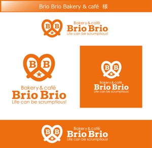 FISHERMAN (FISHERMAN)さんのカリフォルニアにオープン予定のカフェ「Brio Brio」のロゴへの提案