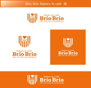 FISHERMAN (FISHERMAN)さんのカリフォルニアにオープン予定のカフェ「Brio Brio」のロゴへの提案