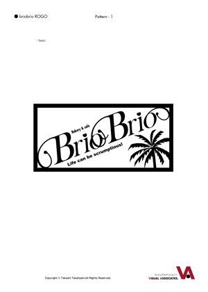 G-TEX ()さんのカリフォルニアにオープン予定のカフェ「Brio Brio」のロゴへの提案