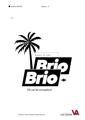 G-TEX ()さんのカリフォルニアにオープン予定のカフェ「Brio Brio」のロゴへの提案