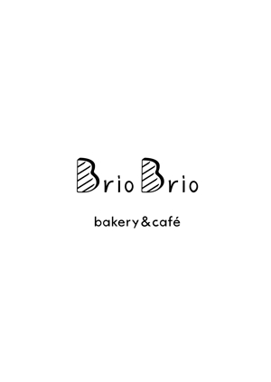 ae_work (e-azone)さんのカリフォルニアにオープン予定のカフェ「Brio Brio」のロゴへの提案