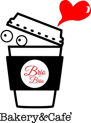 naoto4649さんのカリフォルニアにオープン予定のカフェ「Brio Brio」のロゴへの提案