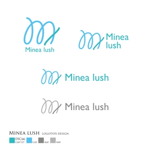 natary2000 ()さんのマツエクサロン『Minea lush』のロゴへの提案