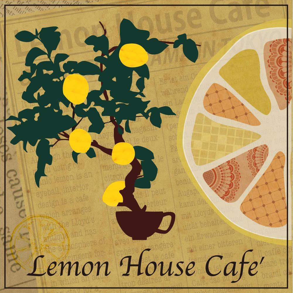 「Lemon House Cafe'」のロゴ作成