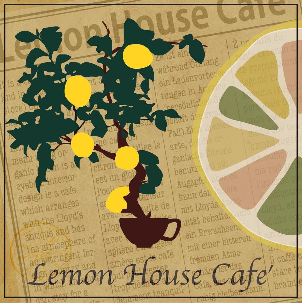 「Lemon House Cafe'」のロゴ作成