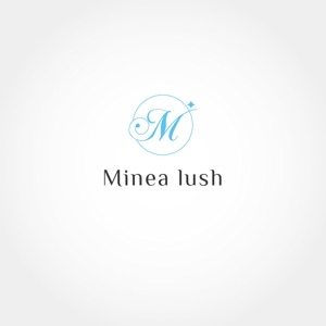 CAZY ()さんのマツエクサロン『Minea lush』のロゴへの提案