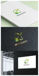 mogu ai (moguai)さんの新規に立ち上げる外構工事会社「MIDOLiNO」のロゴマーク作成依頼への提案