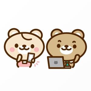 Jelly (Jelly)さんの女性向けバイト募集サイトのクマのキャラクターデザインへの提案