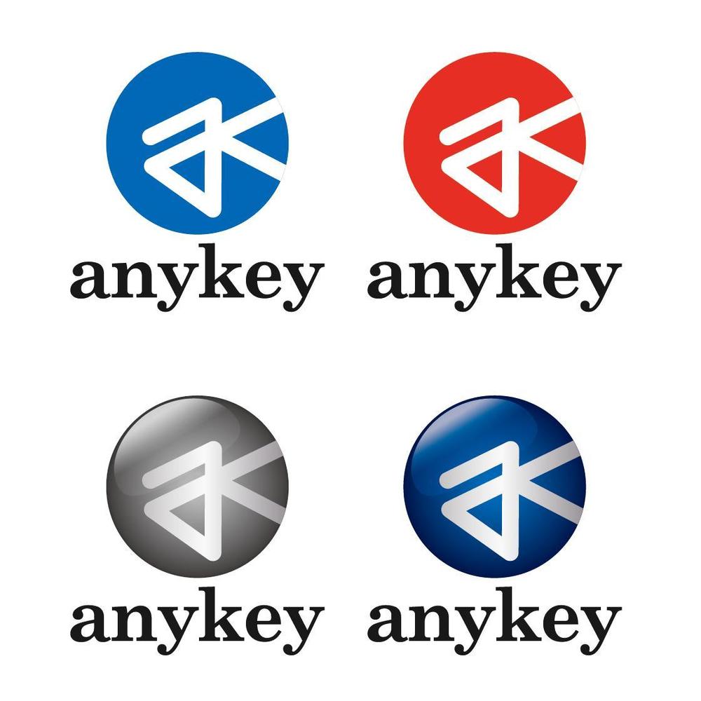 「anykey」のロゴ作成