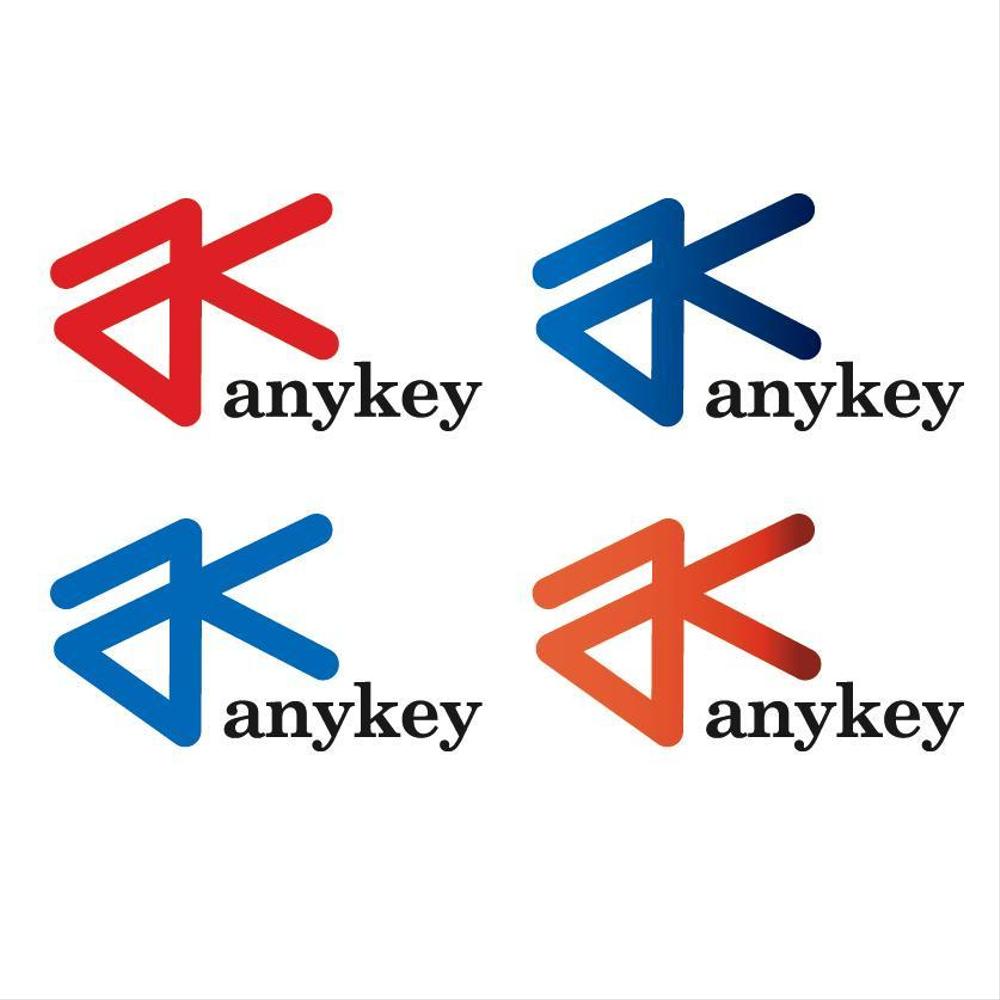 「anykey」のロゴ作成