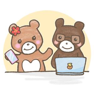 たなべ　あい (tanabeai)さんの女性向けバイト募集サイトのクマのキャラクターデザインへの提案