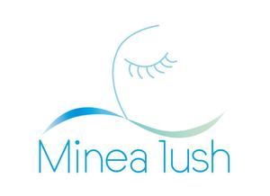tukasagumiさんのマツエクサロン『Minea lush』のロゴへの提案