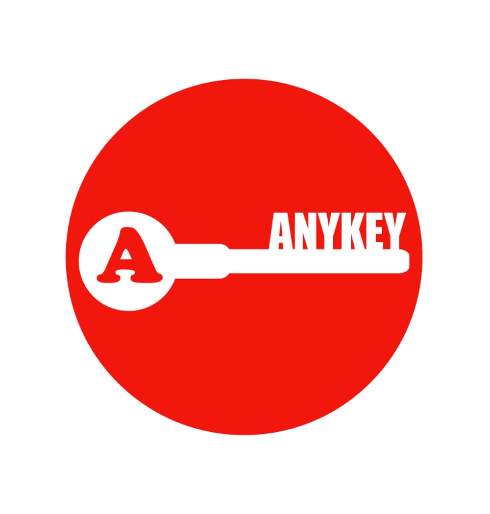 「anykey」のロゴ作成