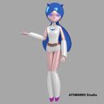 ロボットによるアウトソーシングサービスの3Dロボキャラ作成への提案