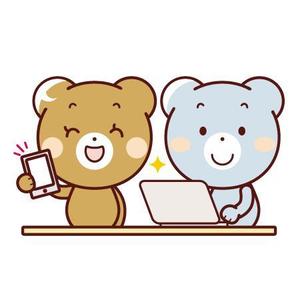 iknow (inoue_mistue)さんの女性向けバイト募集サイトのクマのキャラクターデザインへの提案