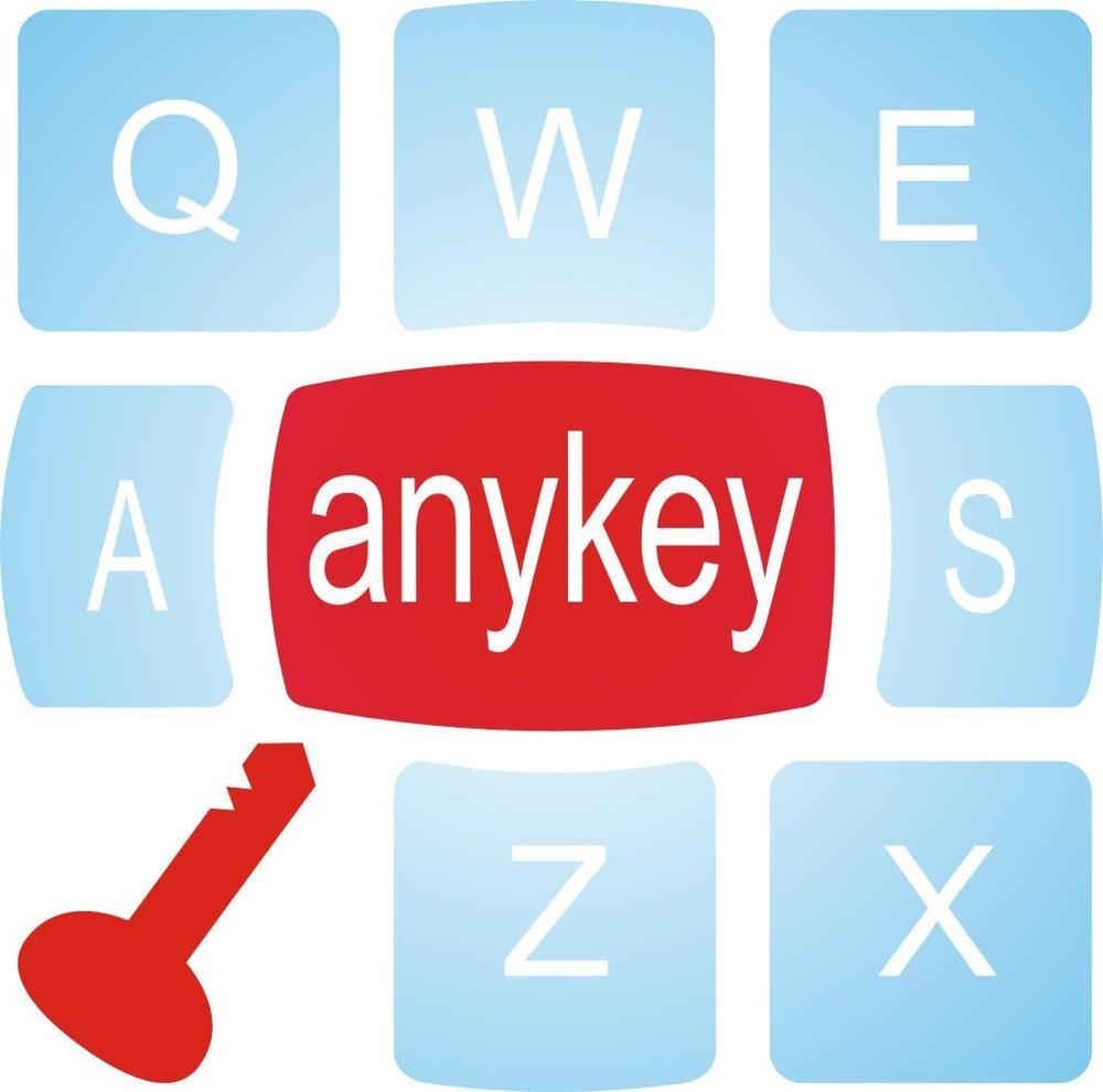 「anykey」のロゴ作成