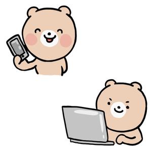 YUKKIY (YUKKIY)さんの女性向けバイト募集サイトのクマのキャラクターデザインへの提案