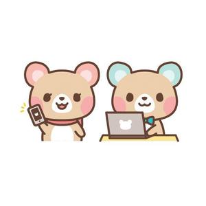 株式会社セレクト (select_inc)さんの女性向けバイト募集サイトのクマのキャラクターデザインへの提案