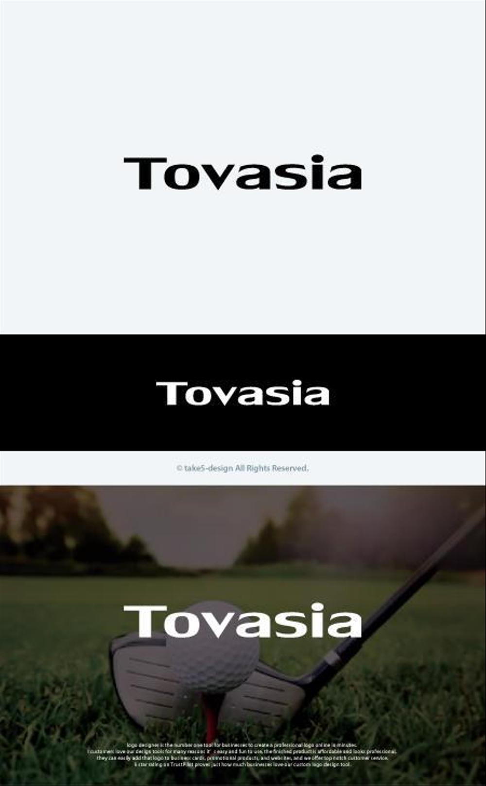 ゴルフクラブ、新ドライバー「トバシア」のロゴ