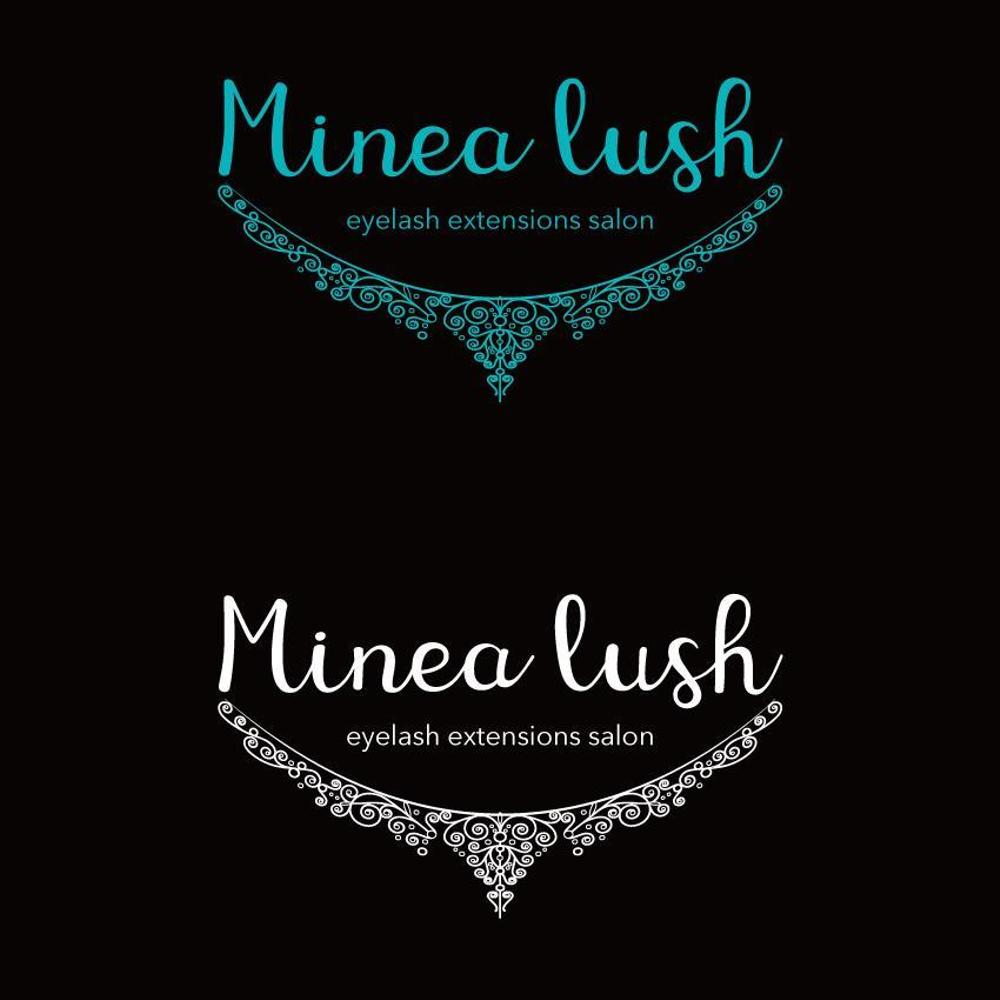 マツエクサロン『Minea lush』のロゴ