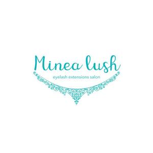 なかやま ()さんのマツエクサロン『Minea lush』のロゴへの提案