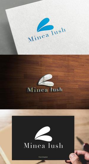 athenaabyz ()さんのマツエクサロン『Minea lush』のロゴへの提案