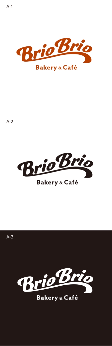 wawamae (wawamae)さんのカリフォルニアにオープン予定のカフェ「Brio Brio」のロゴへの提案