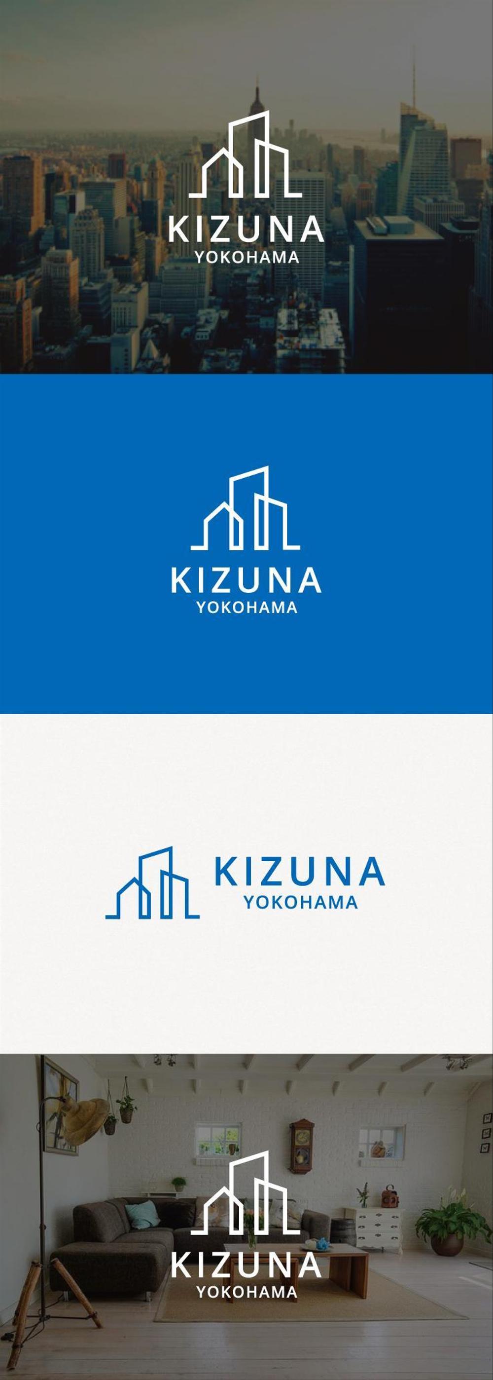 不動産会社「KIZUNAよこはま」のロゴ（ロゴ・名刺・会社紹介等に利用）