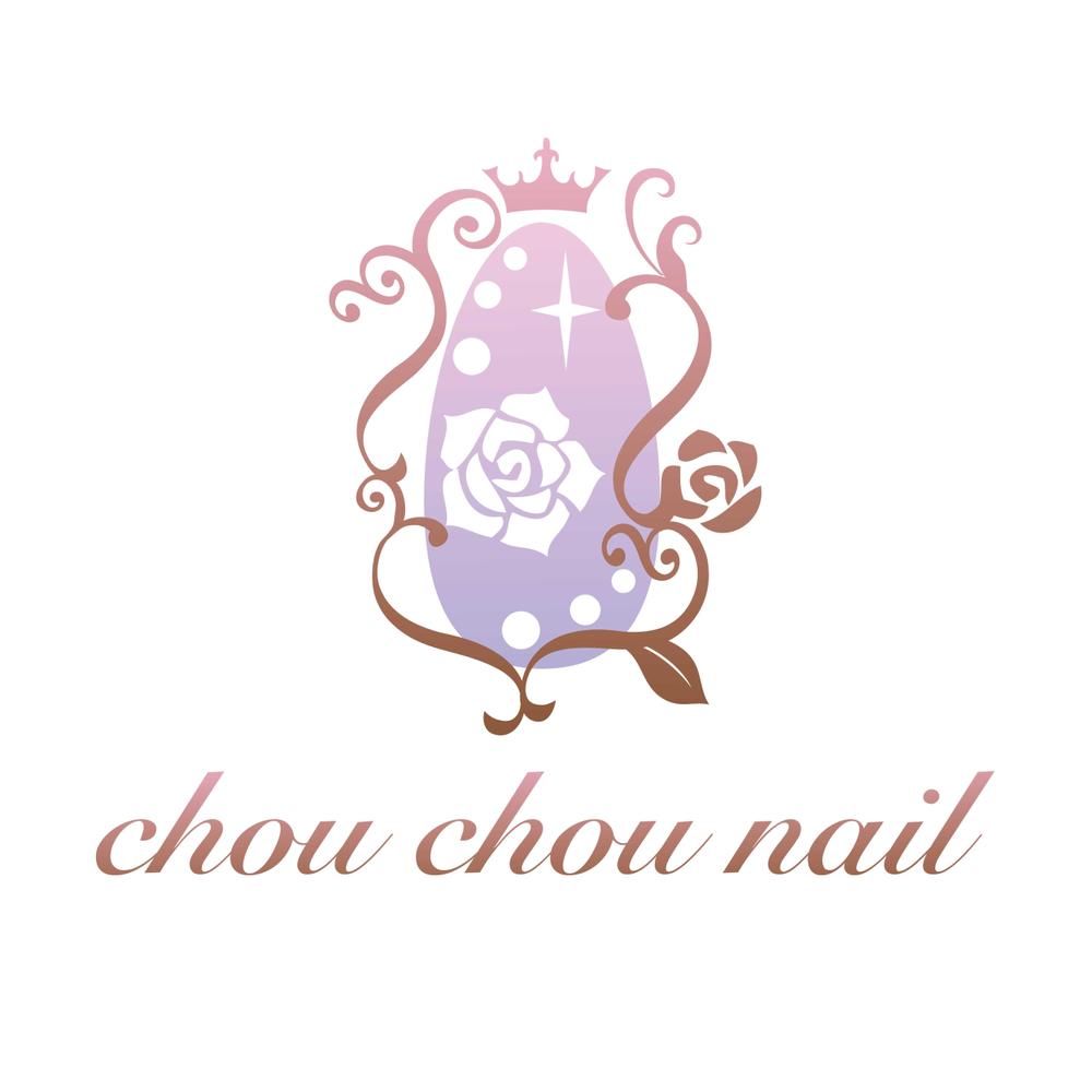 「chou chou nail」のロゴ作成