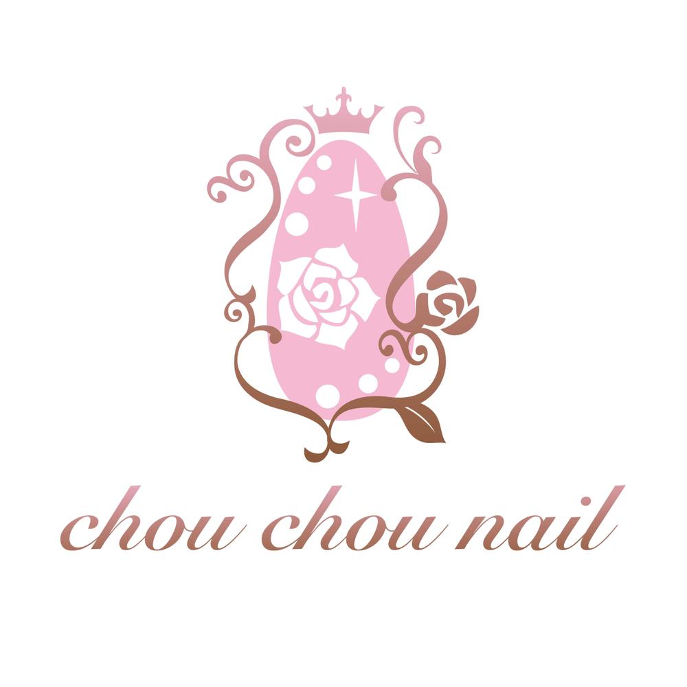 「chou chou nail」のロゴ作成