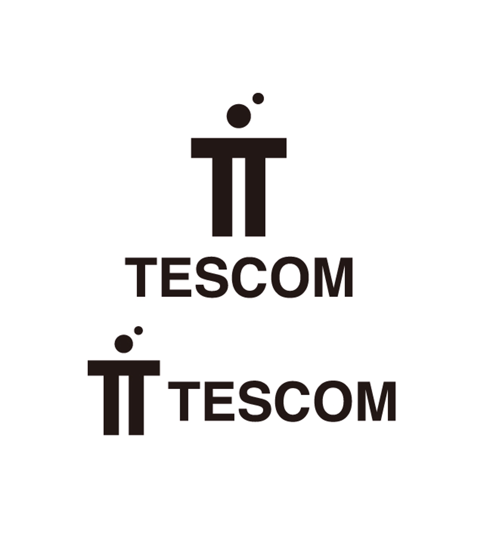 「株式会社テスコム (英語表記 TESCOM) 」のロゴ作成