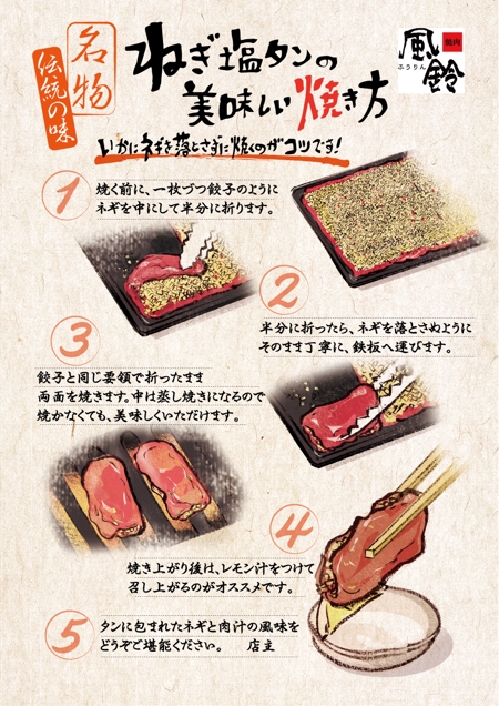 RYOZODESIGN   (ryozodesign)さんの焼肉店の店内に掲示するポスターへの提案