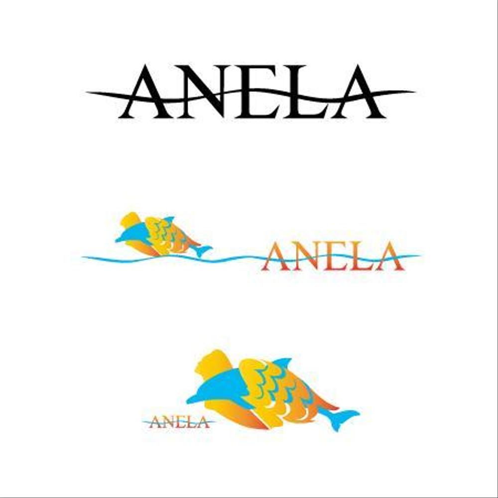 ハワイ島の豪華クルーザー船名「ANELA」のロゴ作成