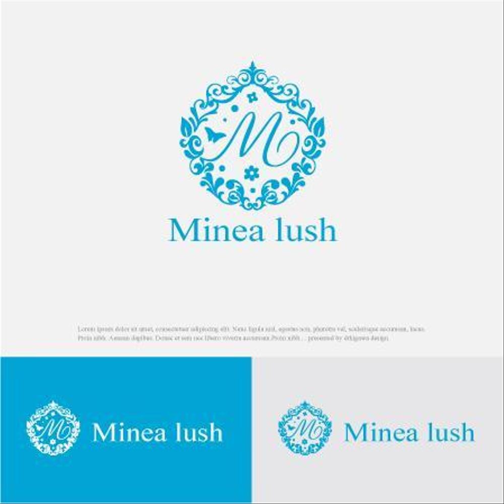 マツエクサロン『Minea lush』のロゴ