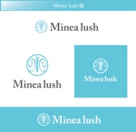 FISHERMAN (FISHERMAN)さんのマツエクサロン『Minea lush』のロゴへの提案