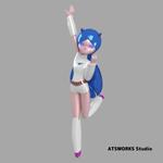 ロボットによるアウトソーシングサービスの3Dロボキャラ作成への提案