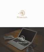 はなのゆめ (tokkebi)さんのマツエクサロン『Minea lush』のロゴへの提案