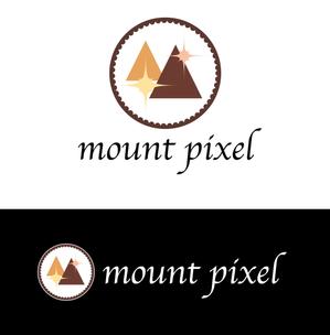 結び開き (kobayasiteruhisa)さんの「mount pixel」のロゴ　への提案