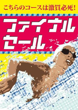 bluebook_layさんのカジュアルアパレルショップのサマーセール用ポスターへの提案