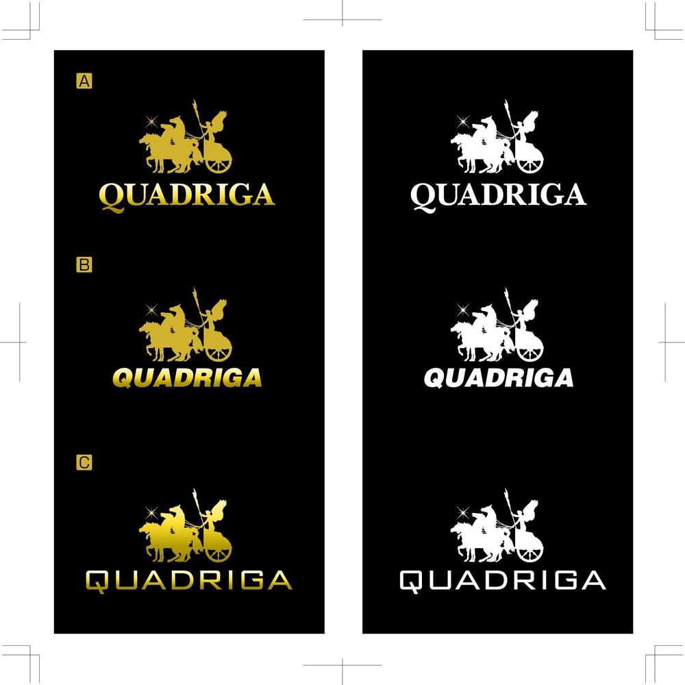「QUADRIGA」のロゴ作成