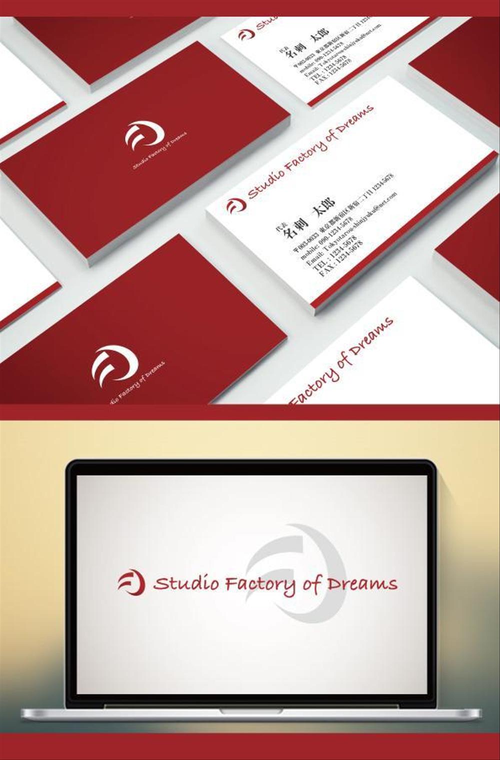 ダンス・音楽・アート・ミュージカル教室　「Studio Factory of Dreams」のロゴの作成