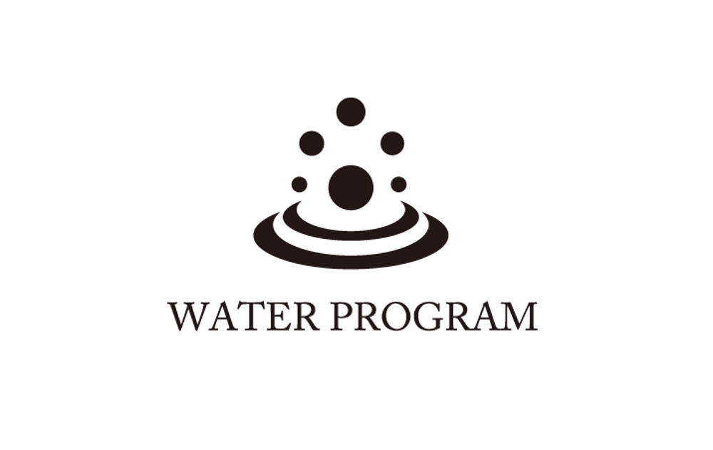 【延長】「WATER PROGRAM」のロゴ作成