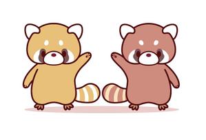 藤原 (takami86)さんのレッサーパンダのキャラクターデザインへの提案