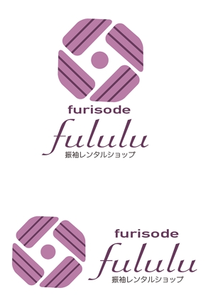 田中　威 (dd51)さんの振袖レンタルショップ　「furisode fululu」のロゴへの提案