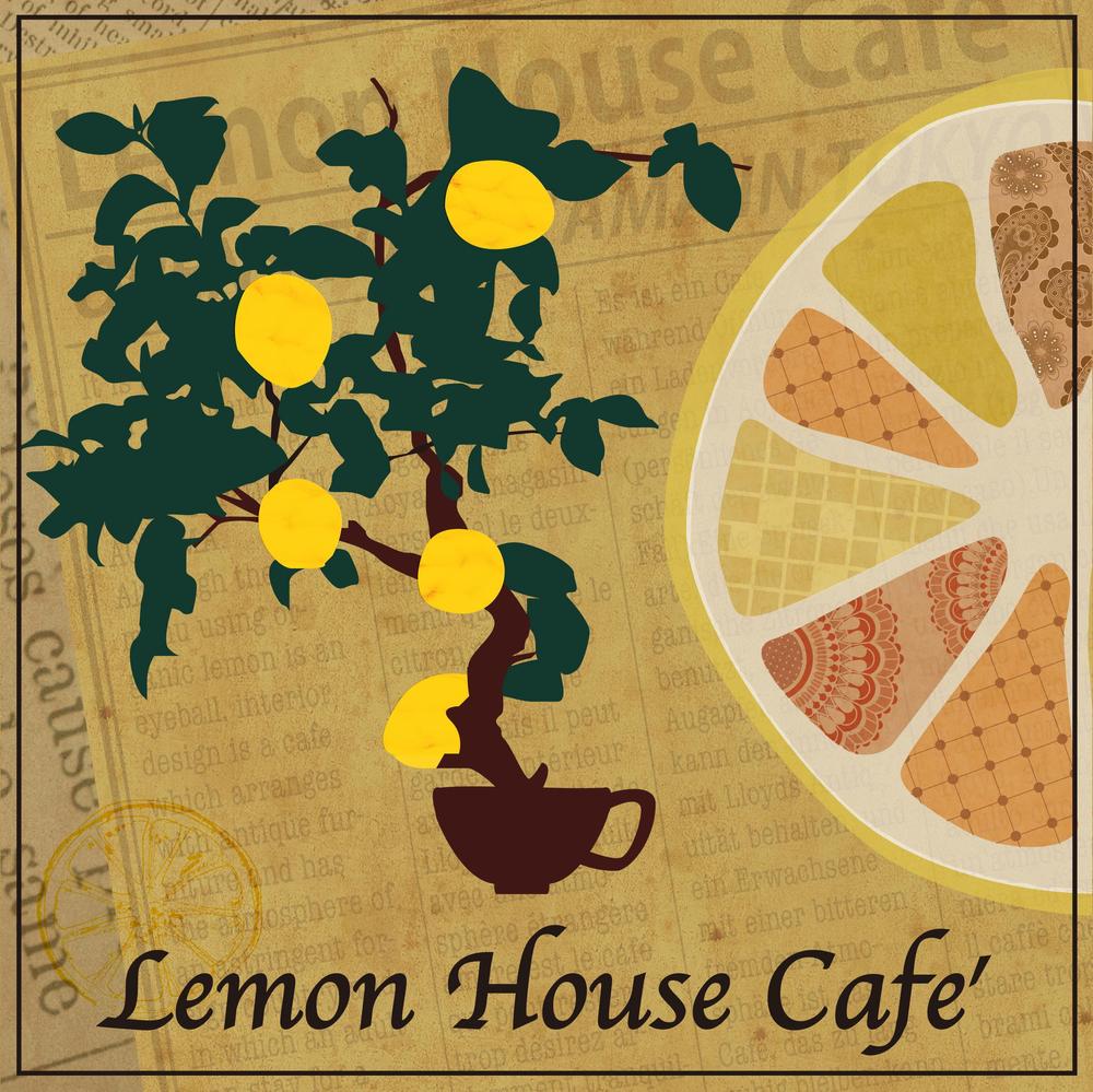 「Lemon House Cafe'」のロゴ作成